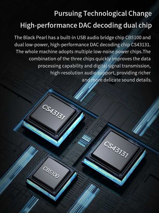 TRN Black Pearl портативный Hi-Fi ЦАП усилитель