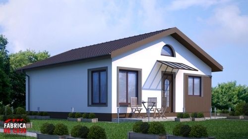 Vând case modulare pe structură metalică învelit cu panouri sandwich