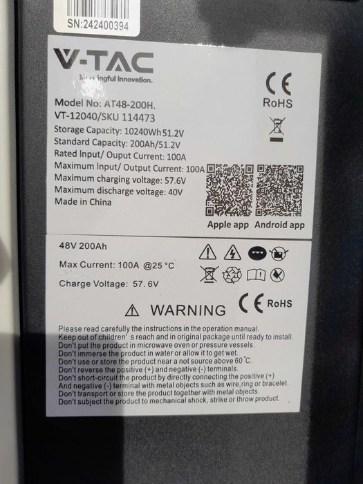 Lifepo4 батерия 10kWh