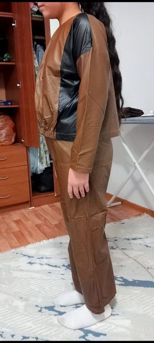 Двойка детский кожаный