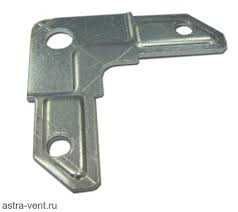 Крепеж с виброизолятором L-образный