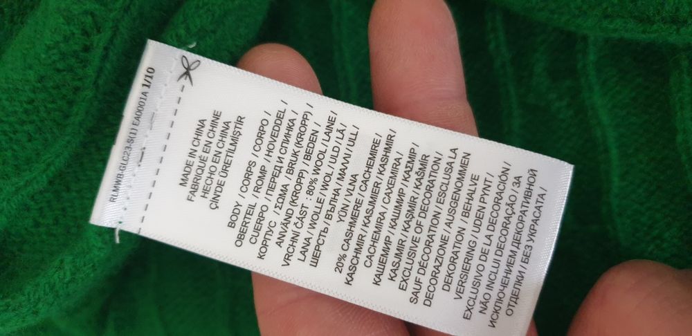 POLO Ralph Lauren Cable Wool / Cashmere Knit  M НОВО ОРИГИНАЛ Дамски П