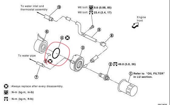 21304JA11A Кольцо уплотнительное теплообменника Оригинал Infiniti