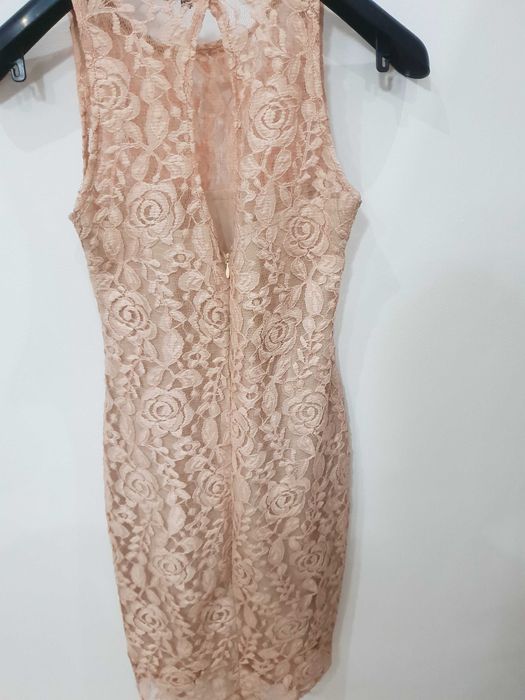 Rochiță scurtă, roz pudră