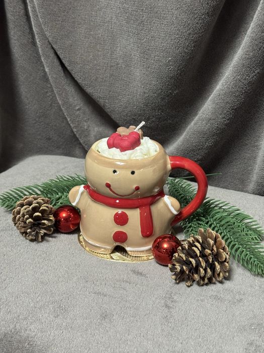 Ръчноизработени коледни свещи