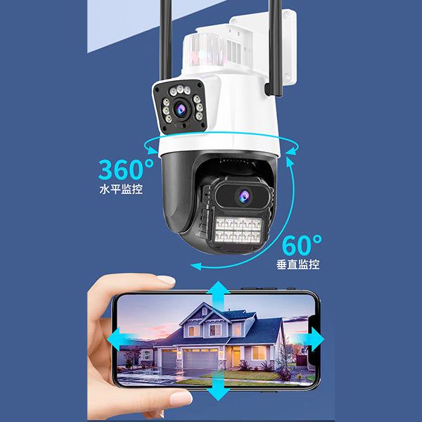 Двойна Wi-Fi Smart камера за наблюдение / SMK032/