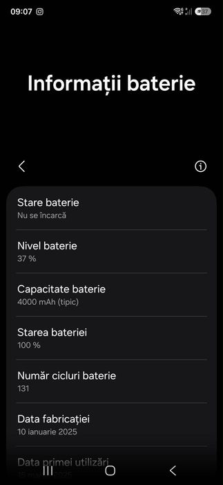 Vând Samsung S25 128Gb impecabil