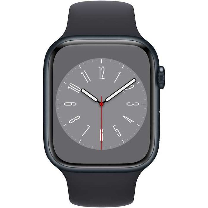 Vând Apple Watch Series 8 GPS, 45mm – Midnight Aluminium, stare foarte bună