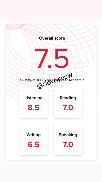 IELTS vip курс за 1490тг