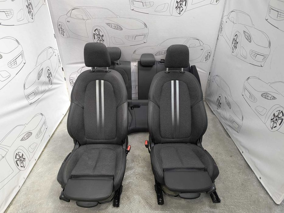 Set Interior Scaune Textil/Piele și Banchetă BMW Seria 1 F40 Sport 2020 / 2019-2024 / Cod OEM 52107496339 (5C2)