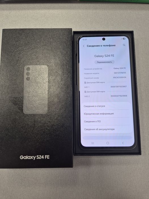 Samsung S24FE 128gb
Коробка, документы.
Торга нет
Коробка, документы,