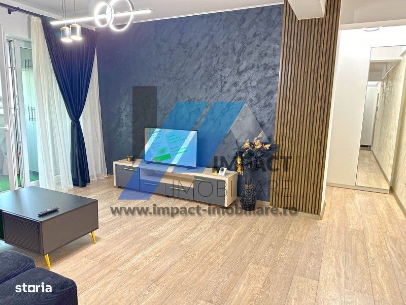 Mobilat si utilat LUX, Brazda,etaj2 cu lift,centrala termica, bloc nou