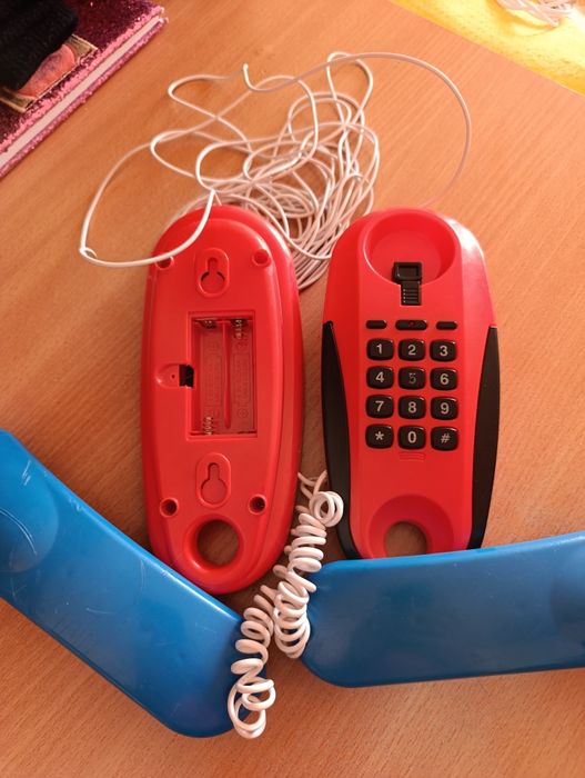 Детский проводной игрушечный телефон