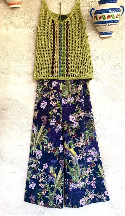 Дамски летен широк панталон H&M- S