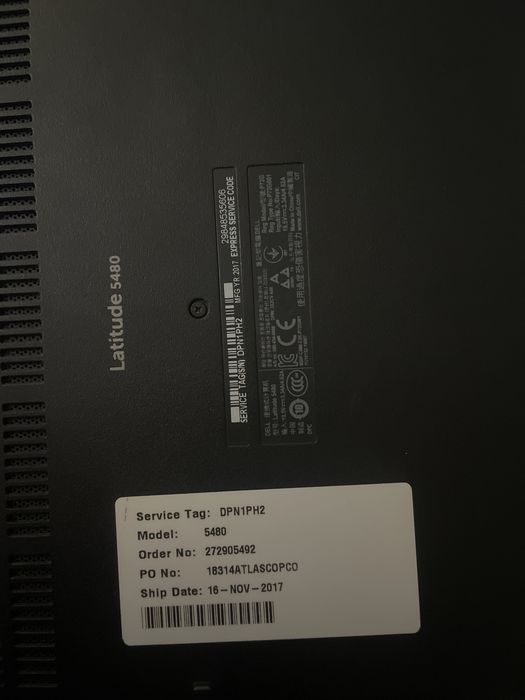 Ноутбук dell i5 7th gen