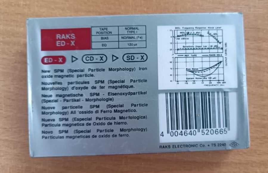 аудио кассета RAKS новая в упаковке