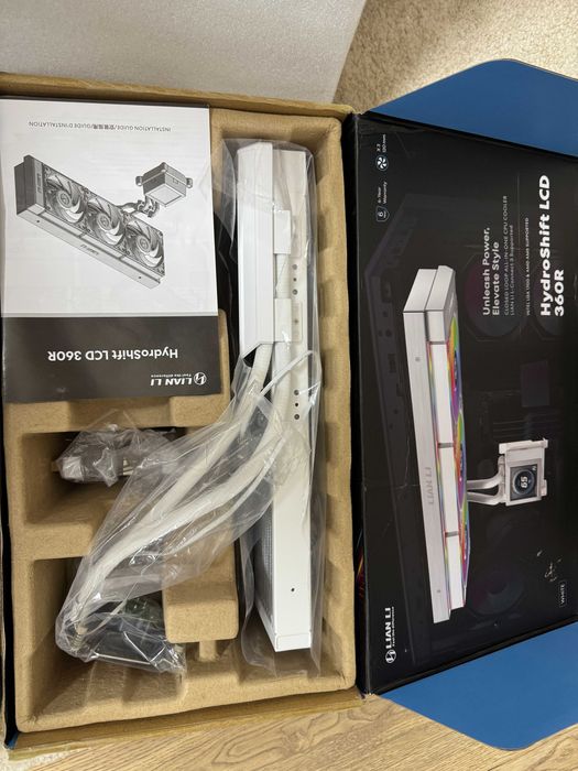 Cooler CPU Lian Li Hydroshift LCD AIO 360R, White, LGA 1700/AM5/AM4