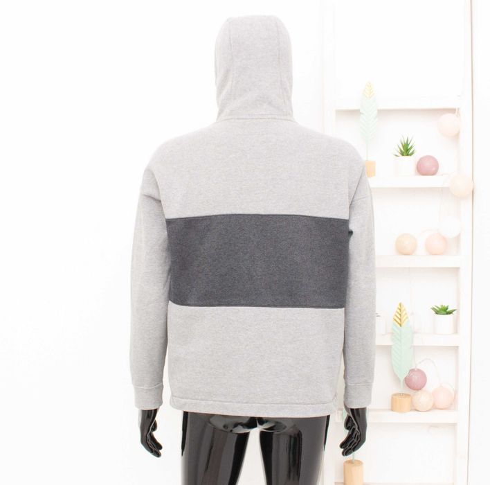 Nike Air оригинален мъжки суичър сиво худи с качулка голямо лого М