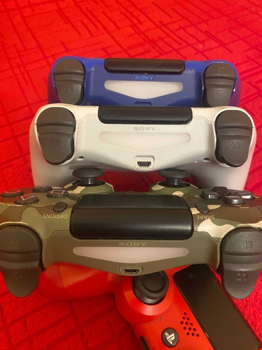 Оригинални джойстици за Playstation 4 Dualshock 4 V2 Рециклиран PS4 Гаранция червен,син,камуфлаж,бял,черен.