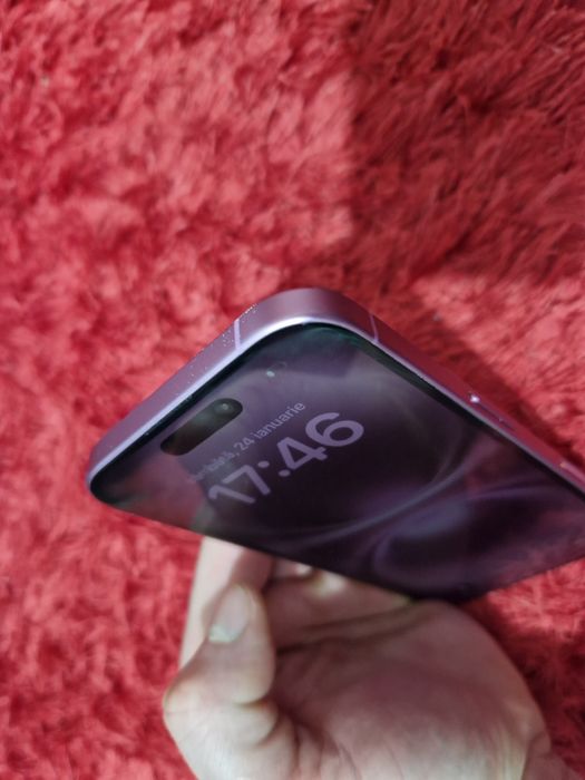 -Iphone 16, ca Nou, 256Gb, 8Ram, E-Sim, Pink Titanium, ireprosabil, ba