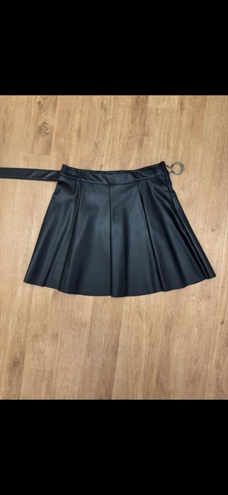 Юбка велюр кожа