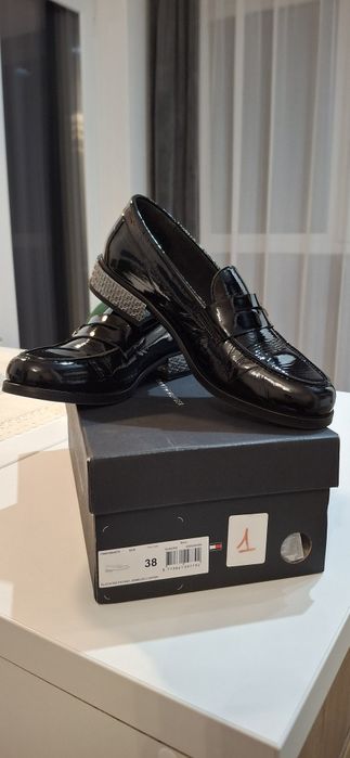 Pantofi din piele naturala Tommy Hilfiger