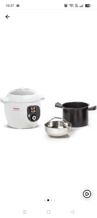 Multicooker inteligent cu gatire sub presiune Tefal Cook4me