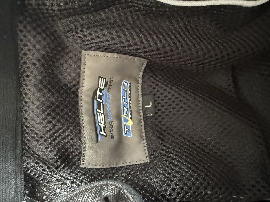 Geaca moto din piele cu airbag Helite Roadster maro