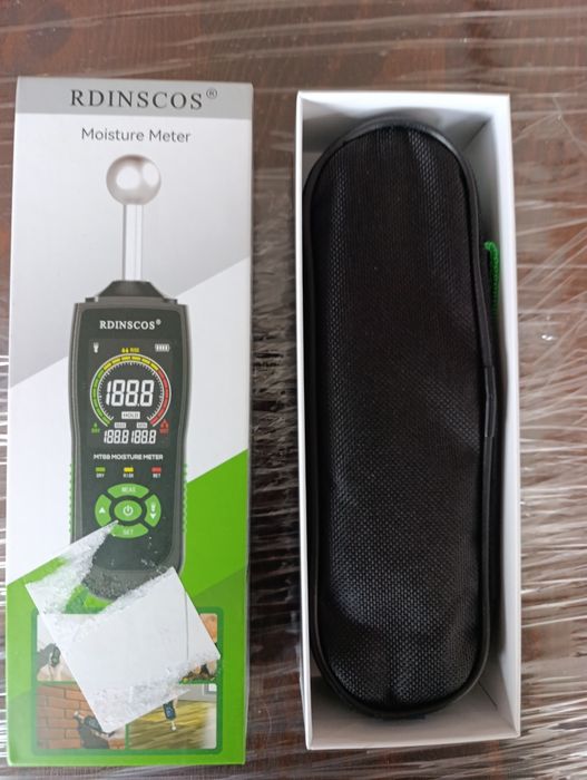 Професионален Влагомер RDINSCOS Стена/Зидария/дърво/мазилка/замазка/