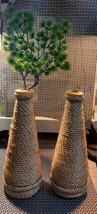 Ваза  из   джута