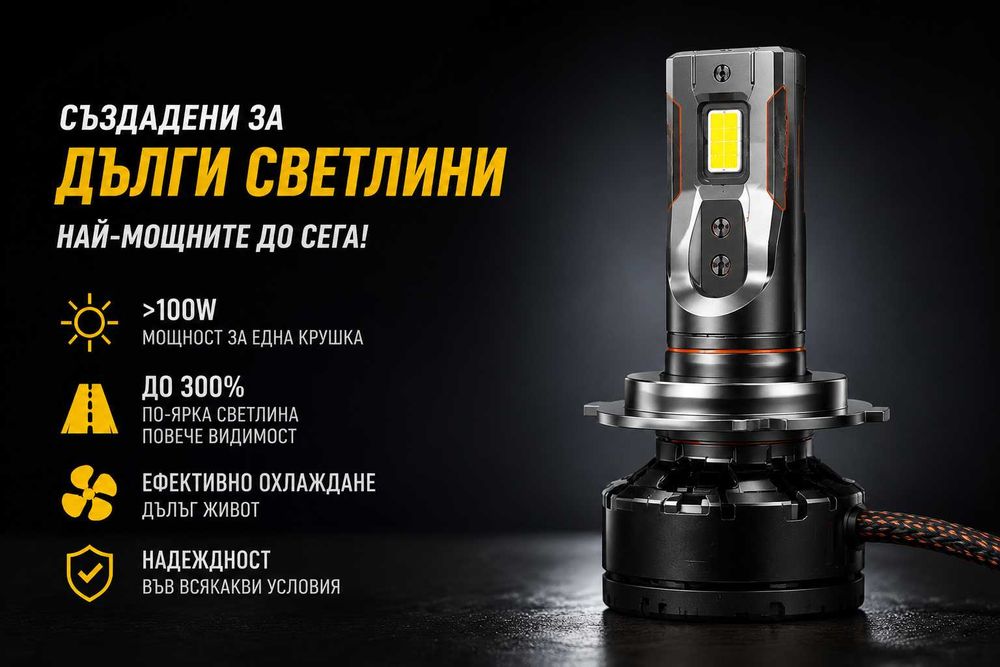LED крушки за дълги светлини – над 40 000 lm