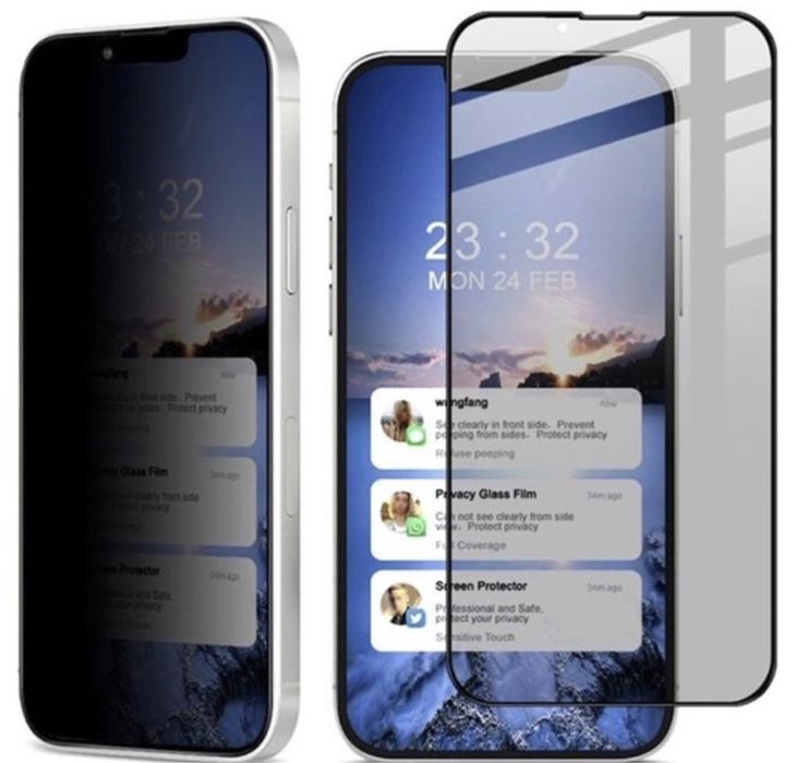 Folie Sticla Glass 21D Clear/Privacy Iphone 12/13/14 MINI PRO MAX PLUS