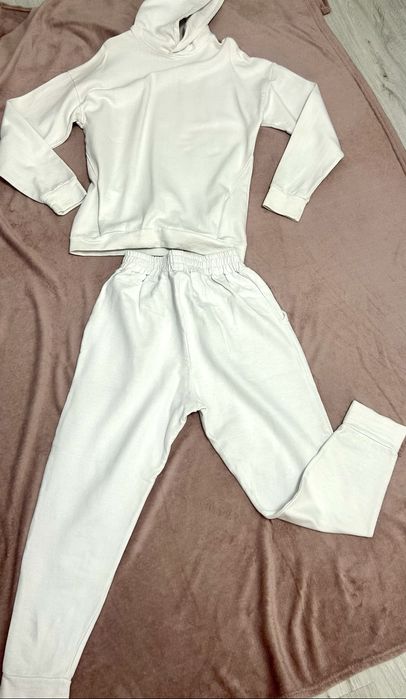 Trening barbati, alb, bumbac, masura S