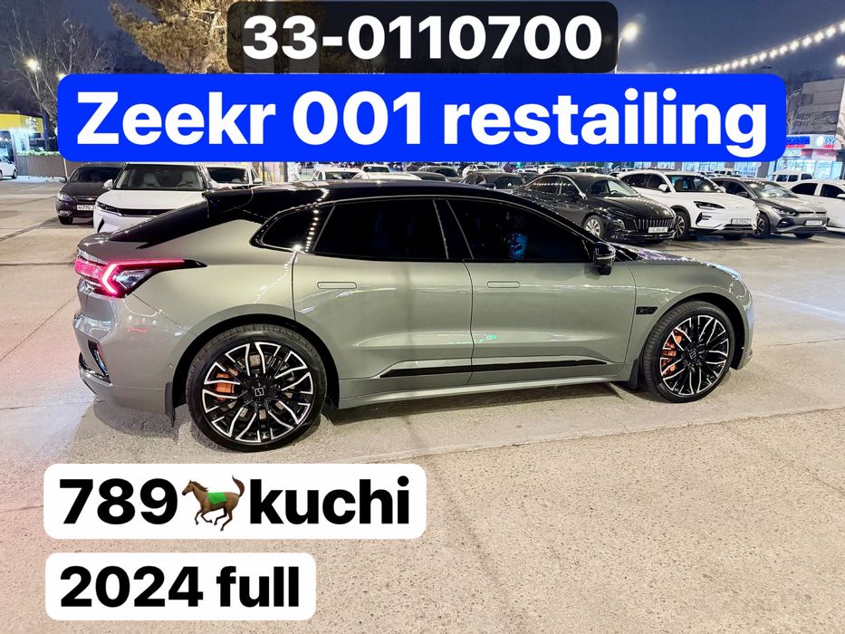 Zeekr 001 you z sport full. 2024 restailing. Tozza. Ideal. O’zimiki