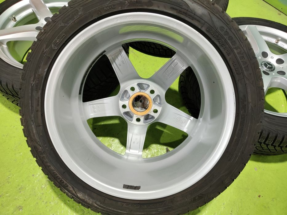 18 5x112 Mercedes E Class W213 зимен комплект джанти с гуми 5х112 Мерцедес 245/45/18 Goodyear