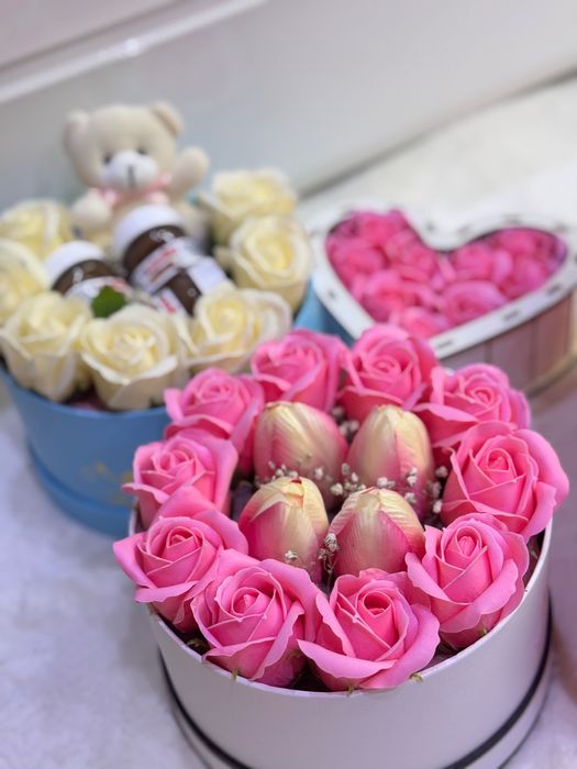 Кутия със сапунени Рози