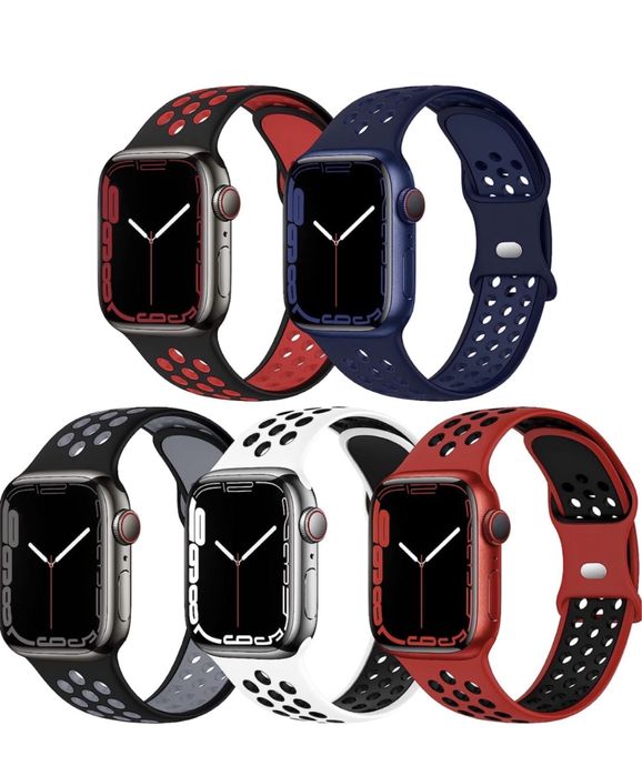 Curea Husa Band Soft TPU Perforat Incarcator Ceas Apple Watch