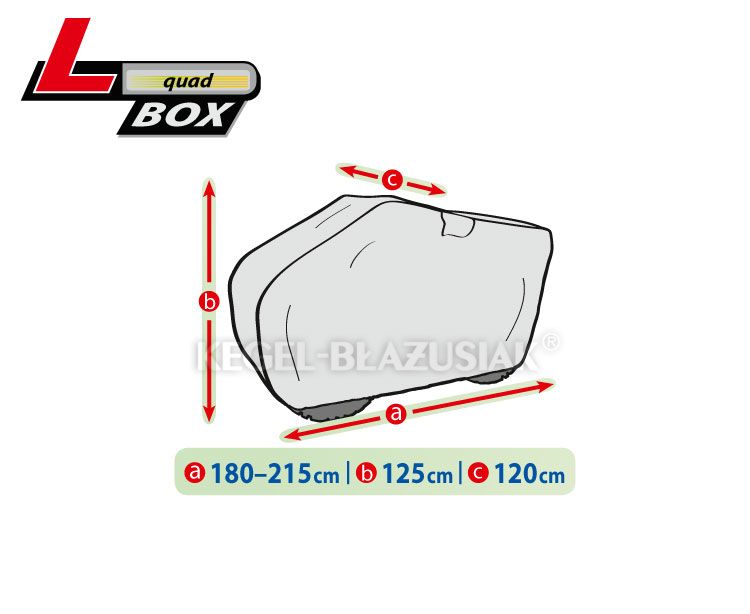 Prelata, husa exterioara ATV huse quad marime L + TopCase 180-215/125/120cm