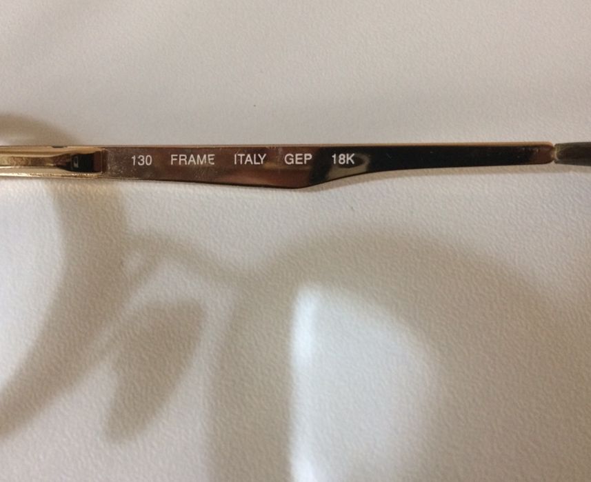 Позлатени рамки за очила Luxottica