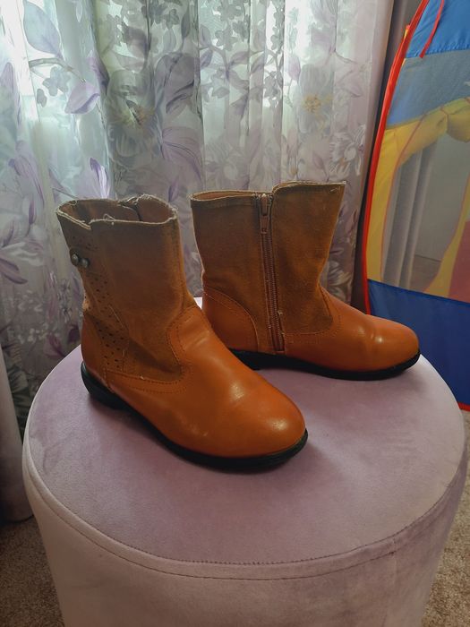 Сапоги, демисезонние, тёплые Аляски дутые на девочку