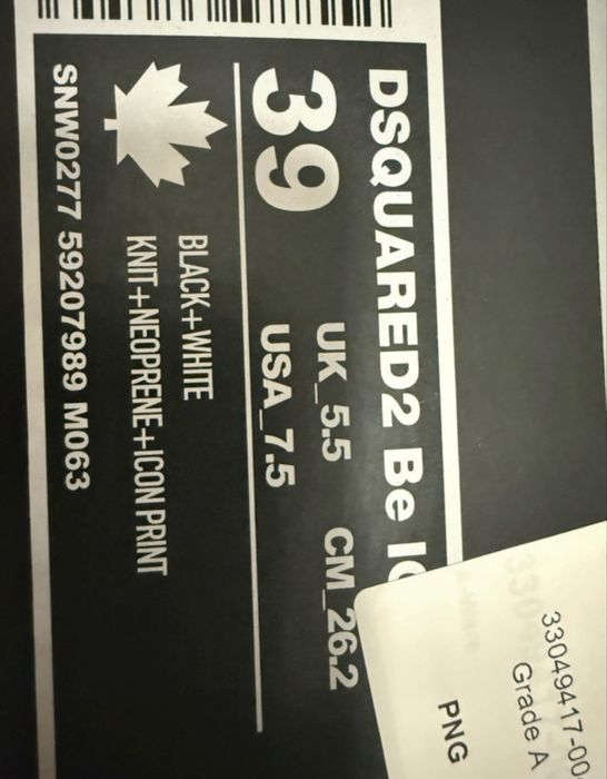 Adidasi Dsquared2 noi 39