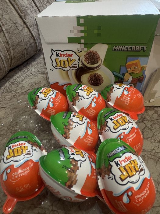 Киндеры джой, маинкрафт