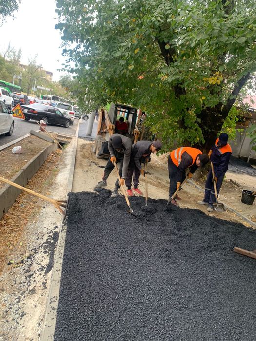 Асфальт асфальтирование бордюр