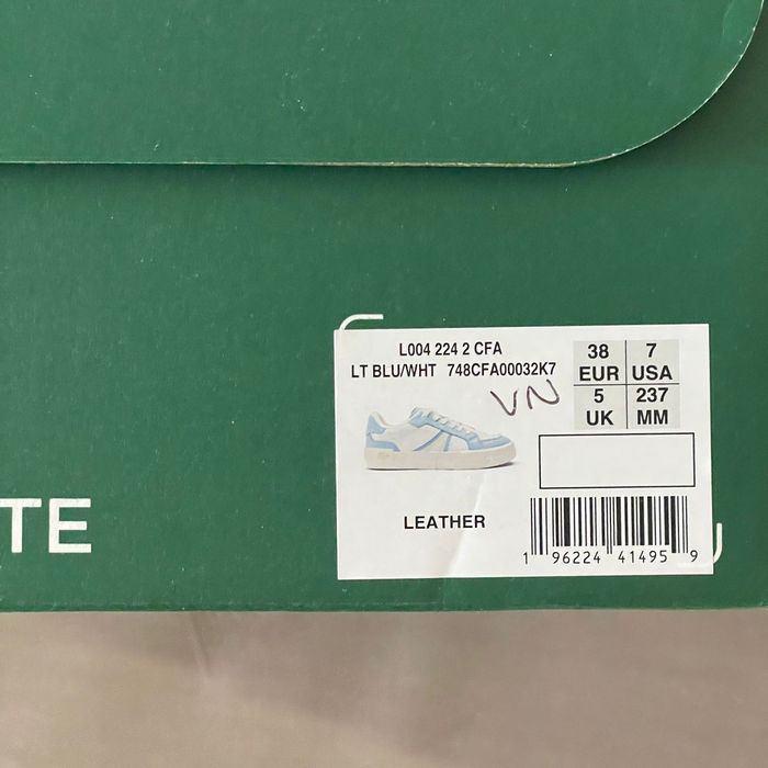 Кеды Lacoste 38 размер новые
