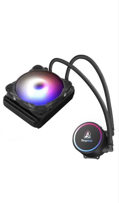 Cooler procesor AIO Segotep BeCool 120S RGB, compatibil AMD/Intel