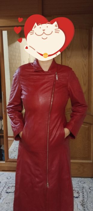 Продам кожаный плащ