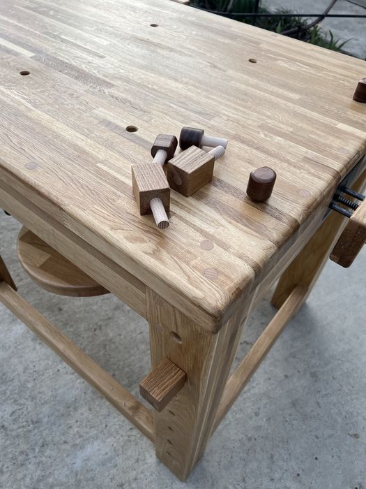 Banc de lucru tamplarie stejar masiv