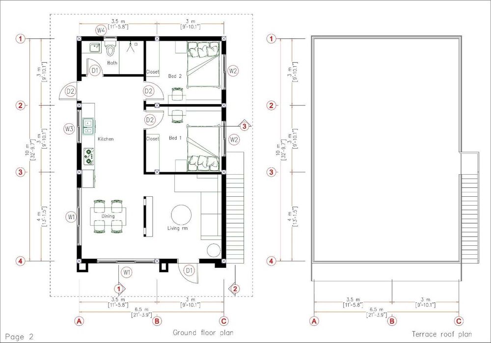 НА ИЗПЛАЩАНЕ - Евтина сглобяема къща с 2 спални, 65 кв. м
