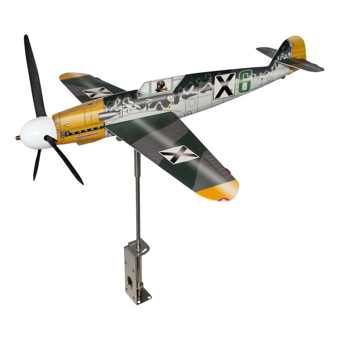 Инокс Ветропоказател с Книга за Българските ВВС изработен ръчно