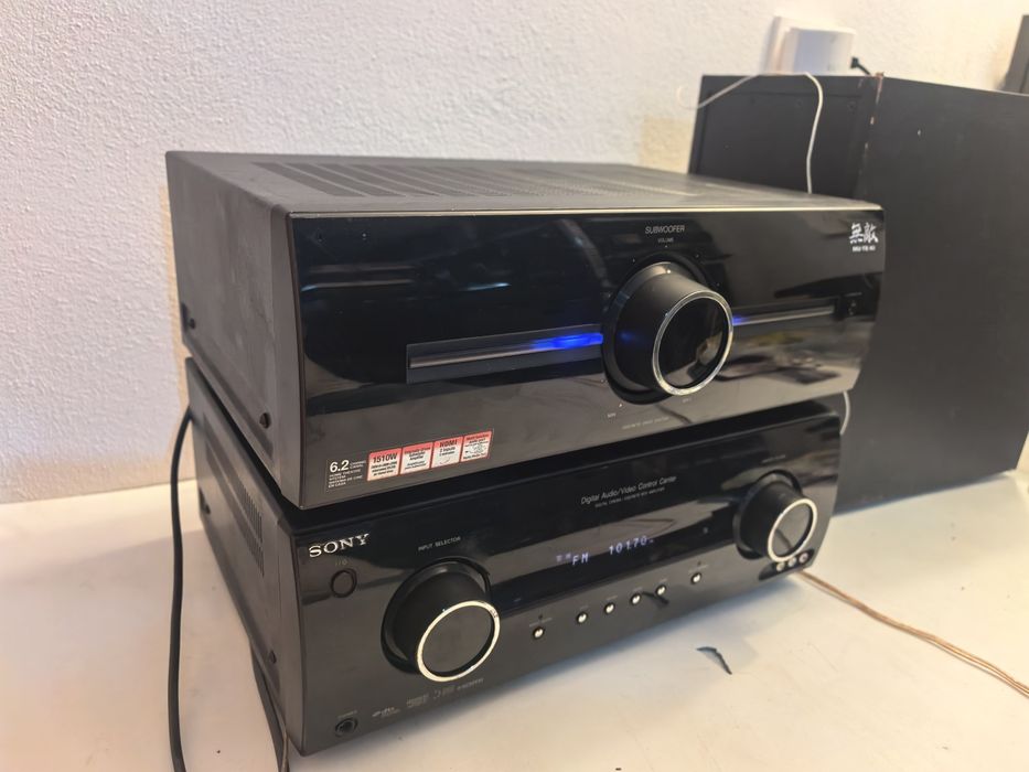 Amplituner Sony STR KM 5500 si amplificator subwoofer Sony TA KMSW 500 1510W